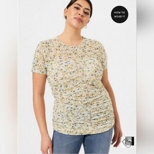 Torrid Floral Cottage Prairie How To Wear It‎ Tee Brand New Size 3x